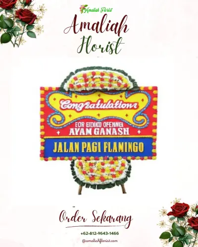 Bunga Papan Congratulation di Oeba